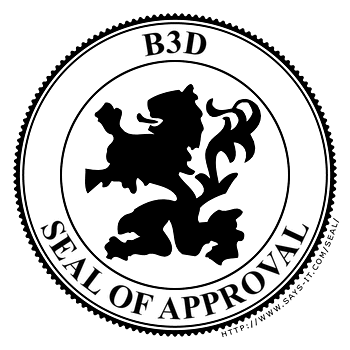 B3D SEAL OF APPROVAL