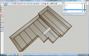 Framing for a Google SketchUp model, using Dynamic Components