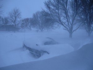 Midwest weather, snow drift