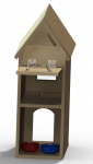 Cat House Rendering (Back View) - SolidWorks