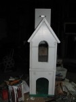 2 Story Cat House with Window - Back Door Open