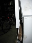 Back Door Open - Notice the clearance