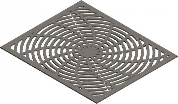 HVAC Custom Decorative Vent Cover - Warp 1 (13 Rays)