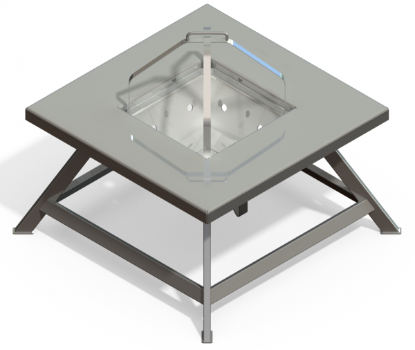 Fire Pit Table Rendering, Design by Kris Bunda, SolidWorks 2009, Created 2011
