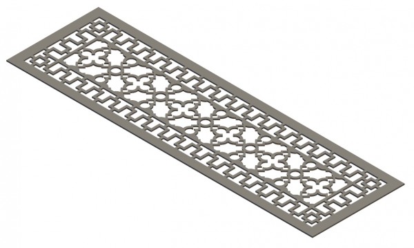 Modern Antique Style Vent Cover - 3D CAD Rendering