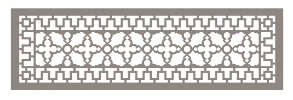 Modern Antique Style Vent Cover - 3D CAD Rendering - Top View