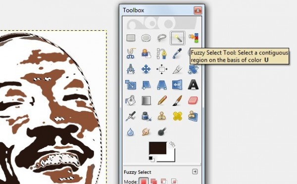 GIMP - Fuzzy Select Tool