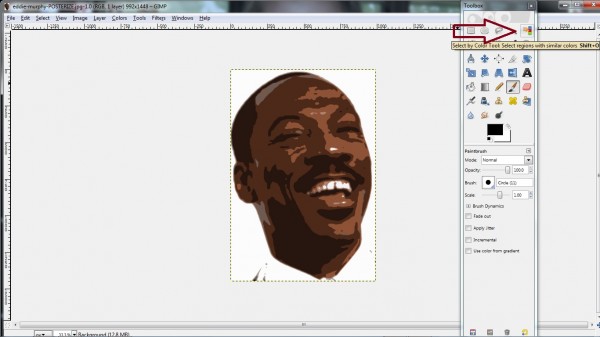 GIMP - Select by Color tool