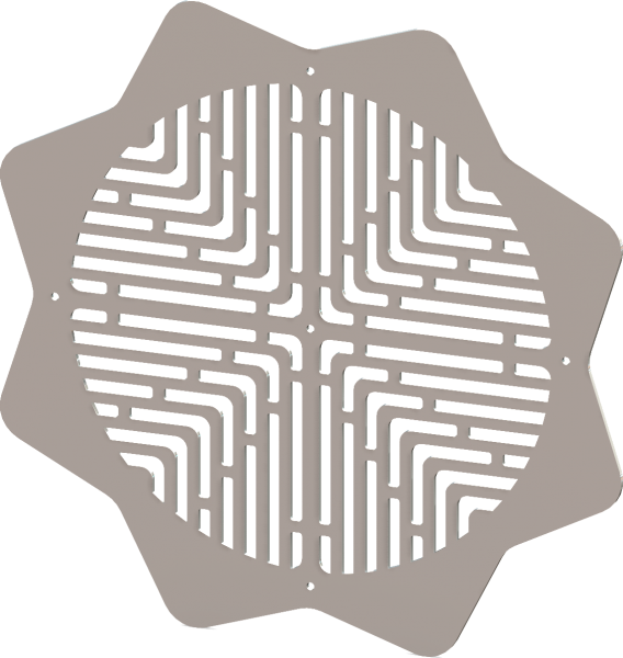 Round Decorative Vent Cover - Custom Design - Arrowhead 3.1-Rounded Round Decorative Vent Cover - Custom Design - Arrowhead 3.1-Rounded