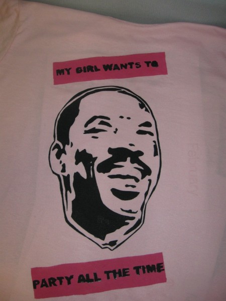 My Girl Wants To Party All The Time - Pink Eddie Murphy T-shirt