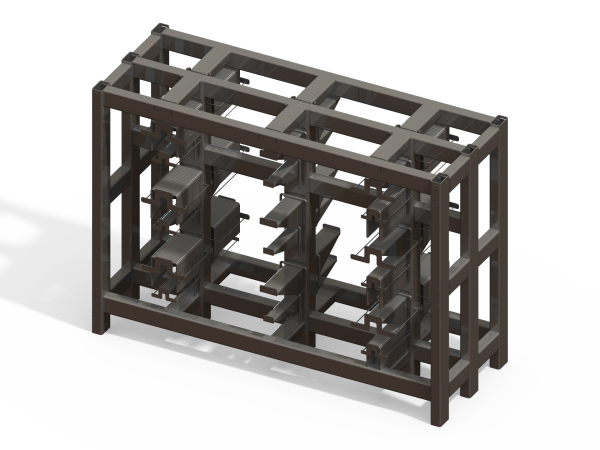 U-Bolt Cart - With Racks - Designed in SolidWorks - Kris Bunda