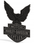 Harley Davidson Logo & Eagle - 2 Piece Steel Wall Decoration 1