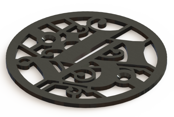 4.25in Custom Decorative Drain Cover Design - 1a1
