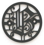 4.25in Custom Decorative Drain Cover Design - 1b2