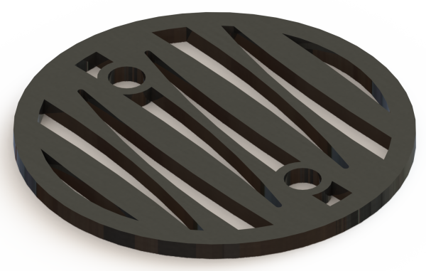 4.25in Custom Decorative Drain Cover Design - 2a