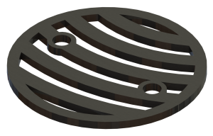 4.25in Custom Decorative Drain Cover Design - 4a