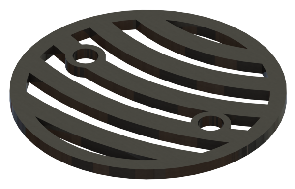 4.25in Custom Decorative Drain Cover Design - 4a