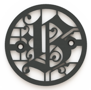 4.25in Custom Decorative Drain Cover Design - 5a2