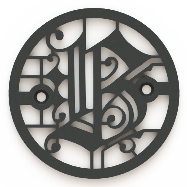 4.25in Custom Decorative Drain Cover Design - 5b2