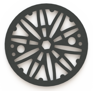4.25in Custom Decorative Drain Cover Design - 6b