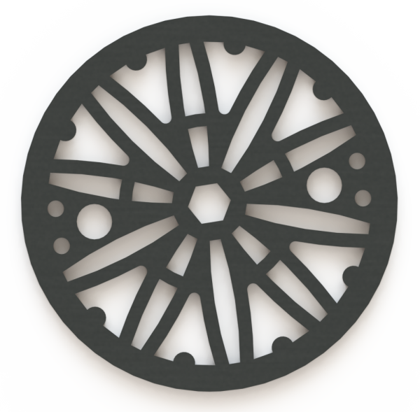 4.25in Custom Decorative Drain Cover Design - 6b