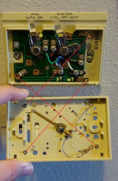 Nest Compatibility, HVAC Controls, Mid 1970s thermostat 4 - back_of_mid_plate