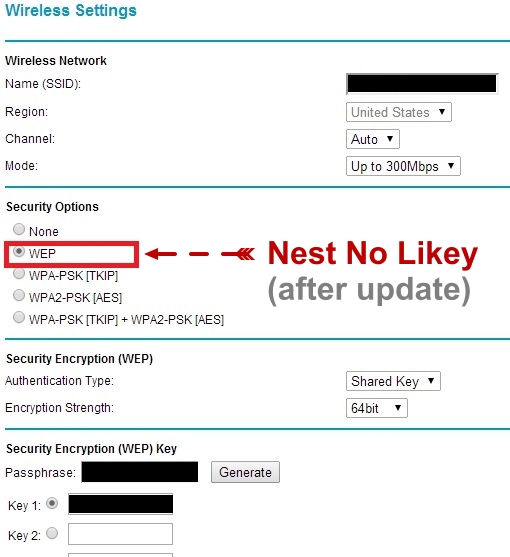 nest thermostat network security