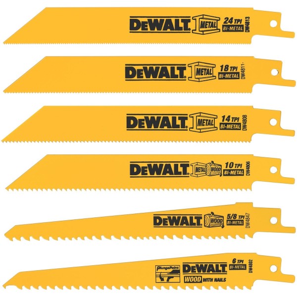 Reciprocating saw blades - For foam board, the small-toothed metal blades worked best for me