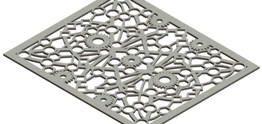 Custom Decorative Vent Cover - Atomic