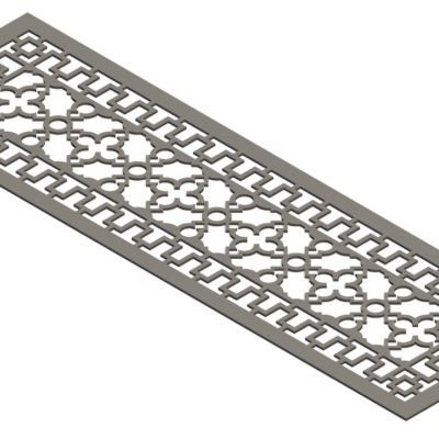 Modern Antique Style Vent Cover - 3D CAD Rendering