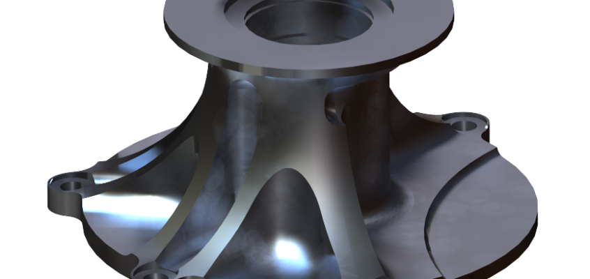 Fuel Pump Mount - Rendering - Aluminum Alloy