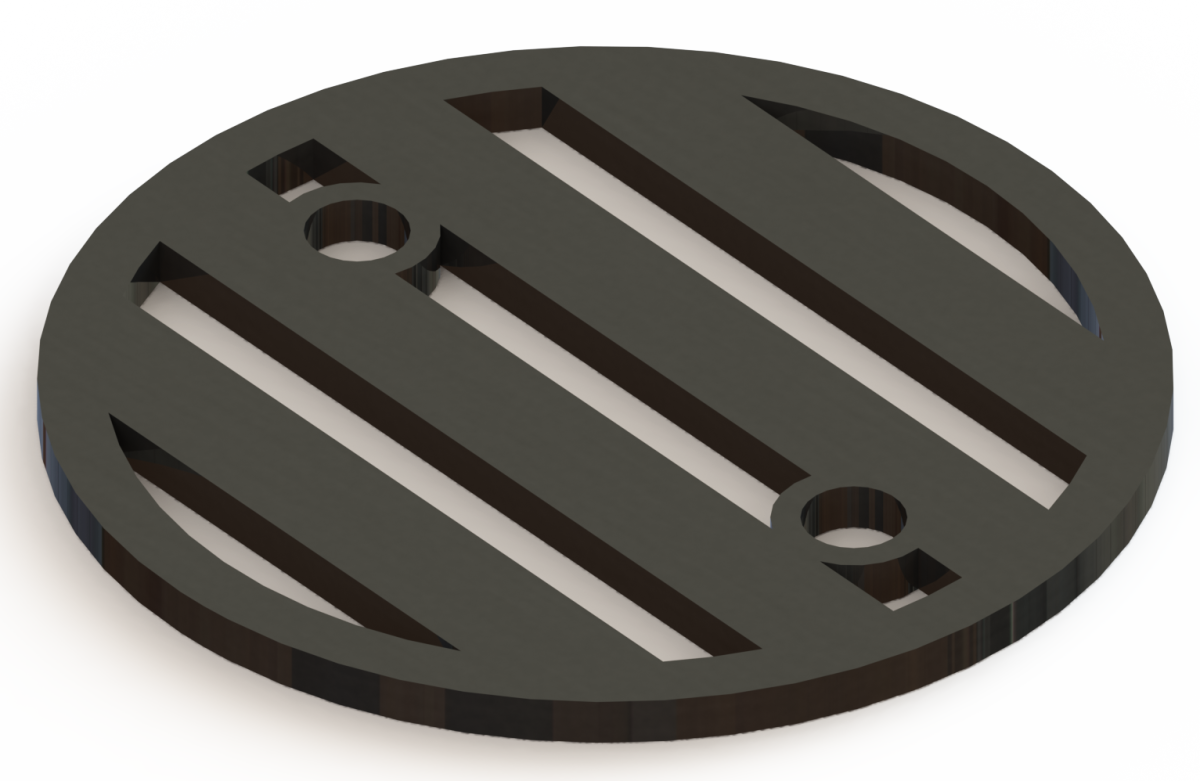 4.25in Custom Decorative Drain Cover Design - 3a