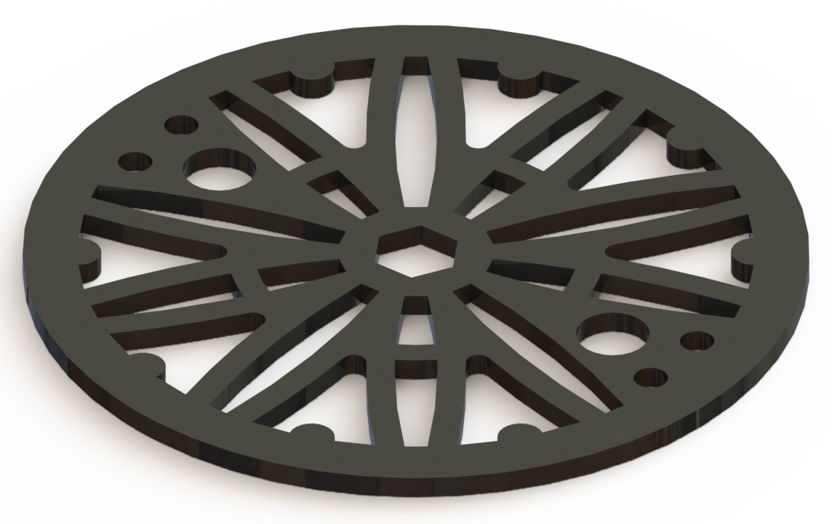 4.25" Round Decorative Drain Cover Designs | Kris Bunda Design