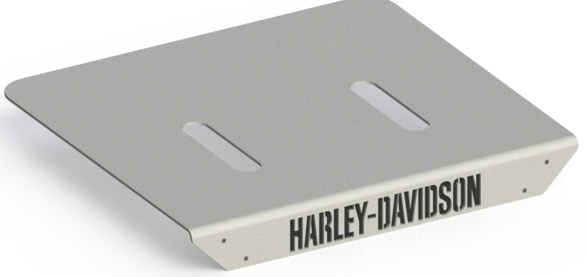 Harley Davidson Motorcycle Luggage Rack Rendering