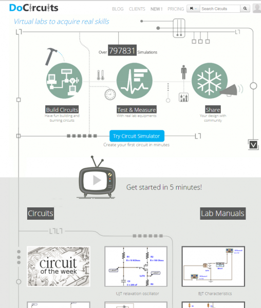 DoCircuit web page