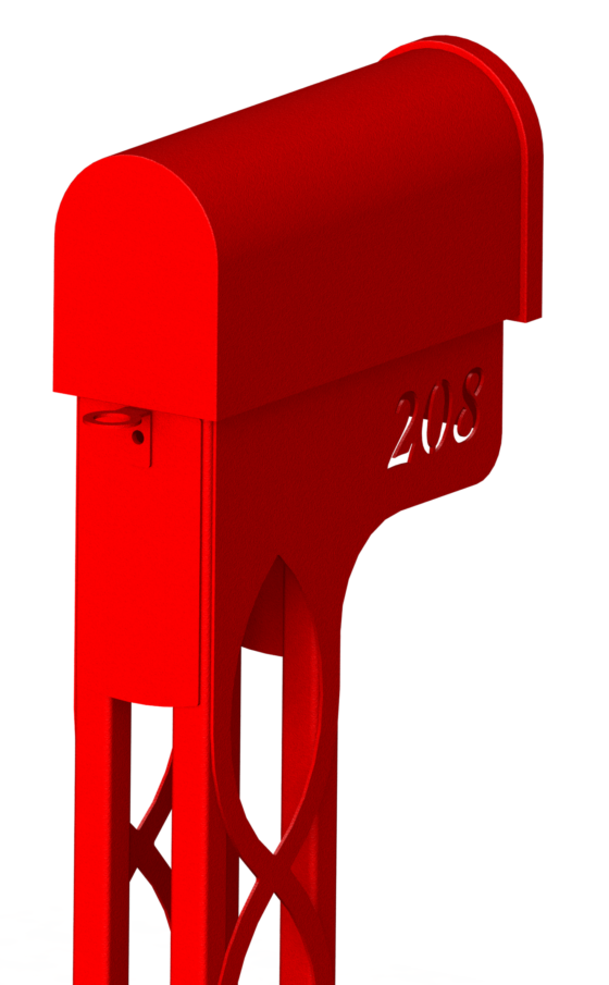 T1 Custom Mailbox Post - solar cell mount