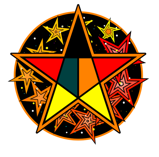 Background created for the Fire Stars Lego League Team Logo