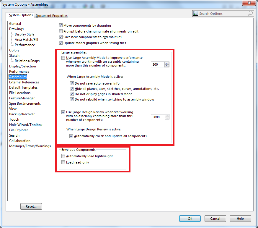 SolidWorks settings to correctly push Metadata into Composer BOMs 1