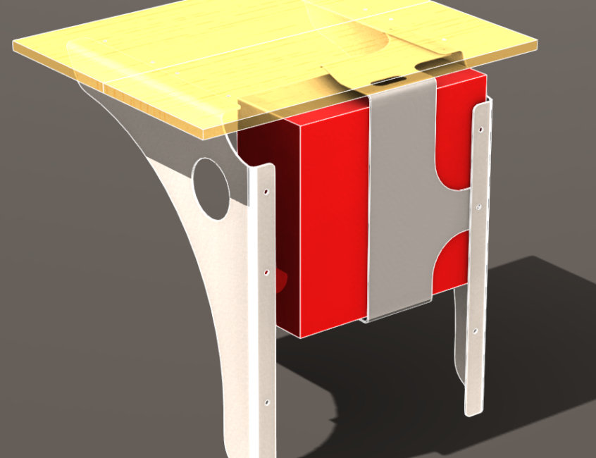 Stand Up Wall Mounted Desk Bracket 3