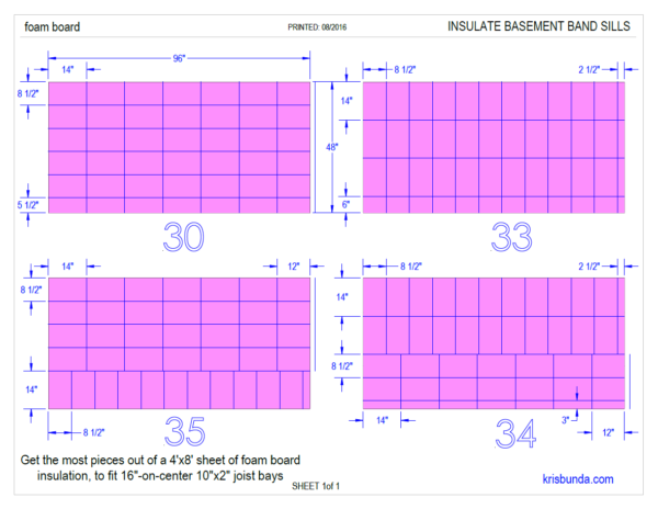 PDF DIAGRAM - MOST EFFICIENT CUTTING OF 4FT X 8FT FOAM BOARD SHEETS