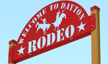 RENDER - DAYTON RODEO WELDED SIGN ASSEMBLY 95IN FRONT 1