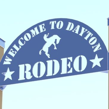 RENDER - DAYTON RODEO WELDED SIGN ASSEMBLY FRONT 3CARTOON