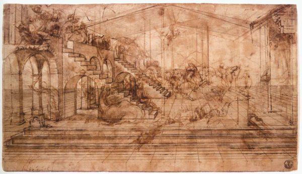 Leonardo da Vinci - Perpectival Study for The Adoration of the Magi circa 1481