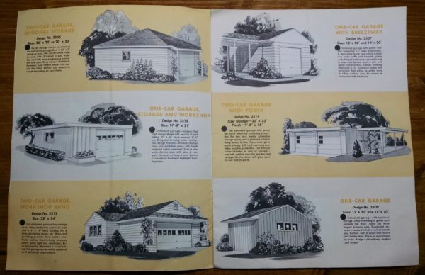 1950S Graphic Design - BROCHURE - Lumber Industry - 25 Garages and Carports - Weyerhaeuser Company 3