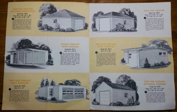 1950S Graphic Design - BROCHURE - Lumber Industry - 25 Garages and Carports - Weyerhaeuser Company 5