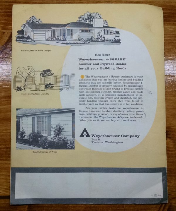 1950S Graphic Design - BROCHURE - Lumber Industry - 25 Garages and Carports - Weyerhaeuser Company 7