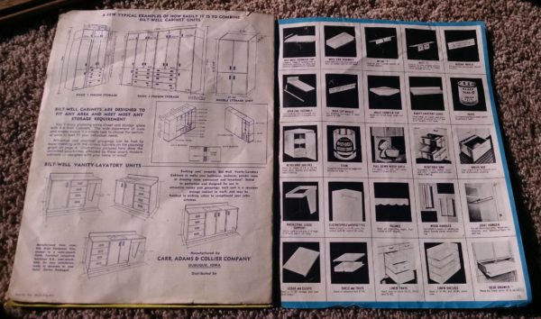1950S Graphic Design - BROCHURE - Lumber Industry - Storage For Family Bilt-Well Cabinet Units 12
