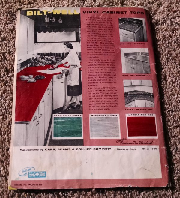 1950S Graphic Design - BROCHURE - Lumber Industry - Storage For Family Bilt-Well Cabinet Units 13