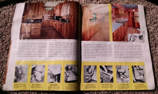 1950S Graphic Design - BROCHURE - Lumber Industry - Storage For Family Bilt-Well Cabinet Units 3