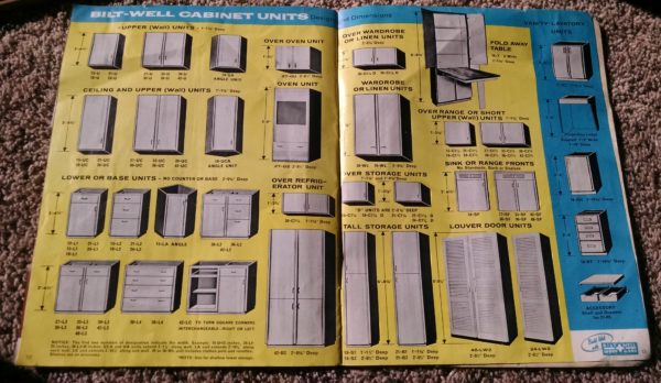 1950S Graphic Design - BROCHURE - Lumber Industry - Storage For Family Bilt-Well Cabinet Units 7
